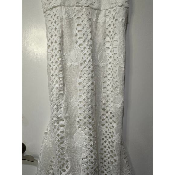 Endless Rose White Lace Midi Dress Size Large NWT Revolve Mermaid Fit - Picture 5 of 10